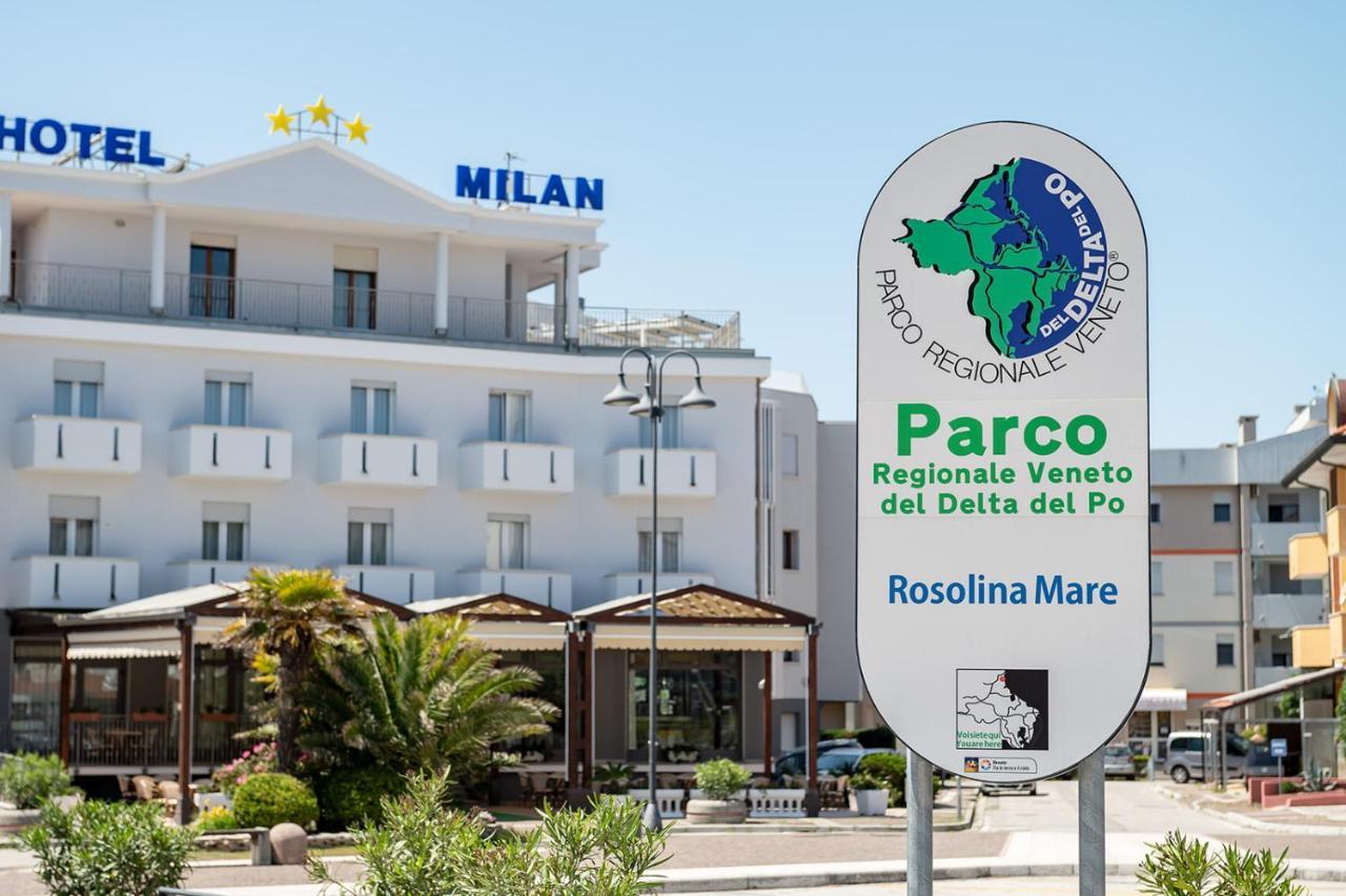 Hotel Milan Rosolina Mare Buitenkant foto
