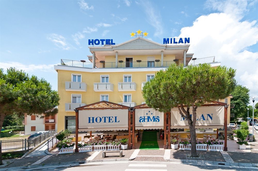 Hotel Milan Rosolina Mare Buitenkant foto